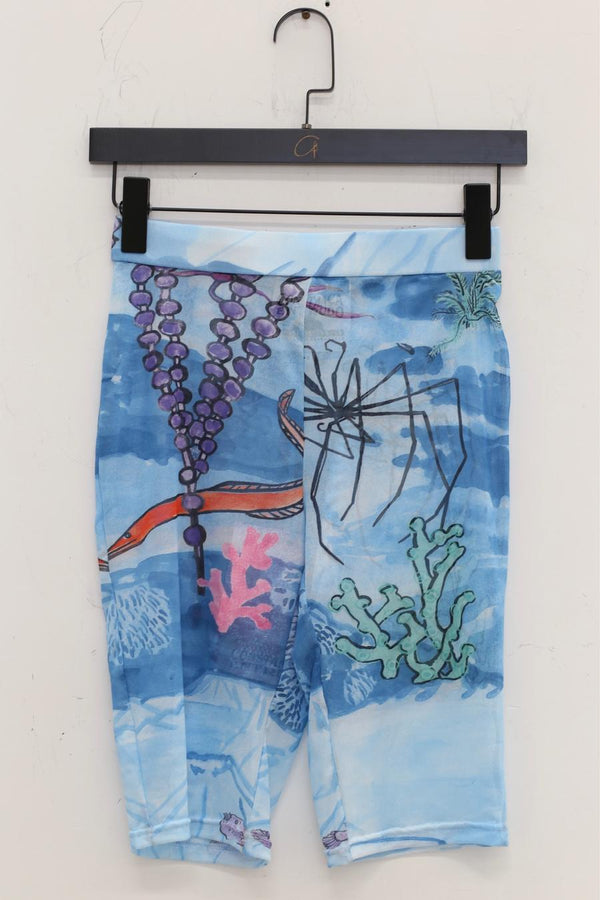 CONSTANÇA ENTRUDO Printed Mesh Cycling Shorts SS23_SHO02